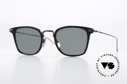 Thom Browne TBS905 Sehr Stilvolle Sonnenbrille, Thom Browne Sonnenbrille, TBS905-49-01, BLK BLK, Passend für Herren