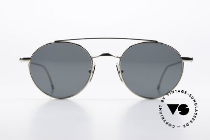 Thom Browne TB101 Stilvolle Sonnenbrille Men, versilberte Titanium-Fassung in Größe 49-22, 150mm, Passend für Herren