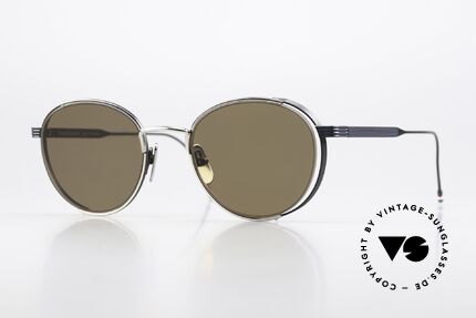 Thom Browne TB106 Promi Sonnenbrille Herren, Thom Browne Sonnenbrille; TB 106-E-SLV-NVY 50, Passend für Herren