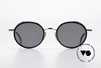 Thom Browne TBS813 Stilvolle Sonnenbrille Black, Titanium-Fassung mit Azetat-Ringen, in Größe 49-23, Passend für Herren