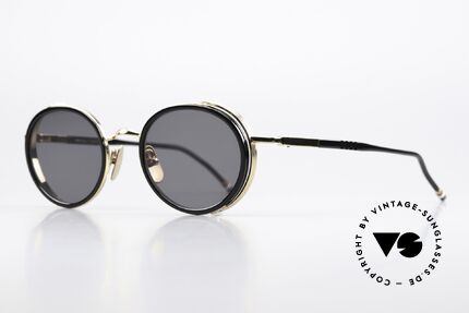 Thom Browne TBS813 Stilvolle Sonnenbrille Black, wirklich stilvoll & in Spitzenqualität, made in Japan, Passend für Herren