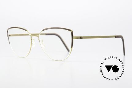 Lindberg 9855 Strip Titanium Sehr Feminine Designerbrille, federleicht und dennoch sehr stabil und sehr langlebig, Passend für Damen