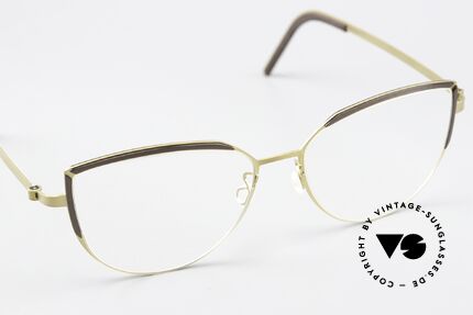 Lindberg 9855 Strip Titanium Sehr Feminine Designerbrille, die orig. DEMOgläser können beliebig getauscht werden, Passend für Damen