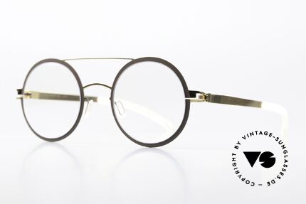 Mykita Wilma Runde Brille In Terra Gold, Farbe 172 "Gold/Terra", eher eine schöne Damenbrille, Passend für Damen