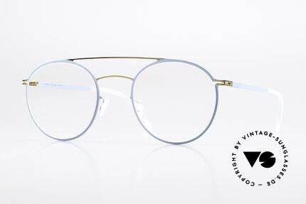 Mykita Dagur Damenbrille Gold Blaugrau Details