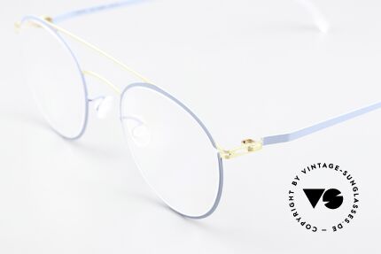 Mykita Dagur Damenbrille Gold Blaugrau, wohlbekannte Spitzenqualität; handmade in Germany, Passend für Damen