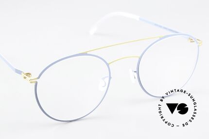 Mykita Dagur Damenbrille Gold Blaugrau, ungetragenes Modell mit original Mykita Verpackung, Passend für Damen