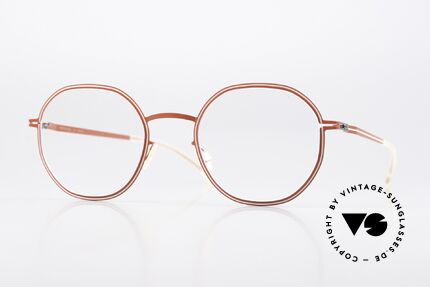 Mykita Studio 6.6 Optische Illusionskunst Rot, MYKITA Studio 6.6 Brille, Größe 48-21, color 439, Passend für Damen