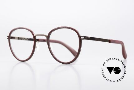 Mykita Mylon Palm Runde Pantobrille Damen, Farbcode 447 = New Aubergine / Purple Brown, Passend für Damen