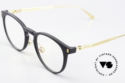 Mykita Mylon Bilimbi Mit Zusätzlichen Nasenstegen, col. 306 = Pitch Black/Glossy Gold von 2015-17, Passend für Damen