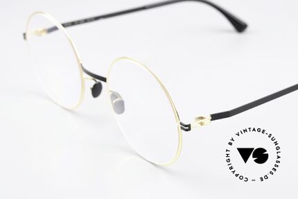 Mykita Vilde Runde Brille Ladies Gold Black, wohlbekannte Spitzenqualität; handmade in Germany, Passend für Damen