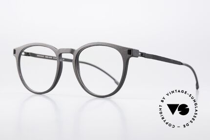 Mykita Mylon Bilimbi Damenbrille Schwarz Grau, Farbcode 560 = Pitch Black / CoalGrey / Black, Passend für Damen