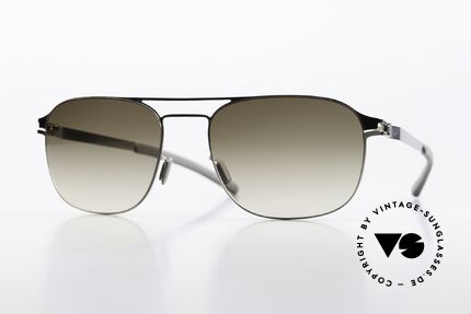 Mykita Paco Sonnenbrille In Shiny Silver, Mykita Sonnenbrille, Mod. Paco, Gr. 55-18, color 051, Passend für Herren