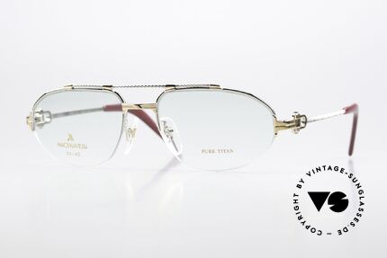 Machiavelli 24-40 Alte 80er Brille Gold & Platin Details