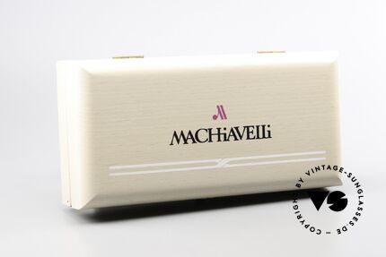 Machiavelli 24-40 Alte 80er Brille Gold & Platin, die Demogläser können natürlich beliebig ersetzt werden, Passend für Herren