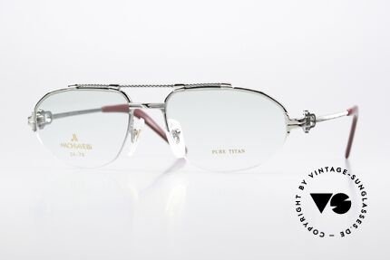 Machiavelli 24-70 Alte 80er Brille Platinum Details