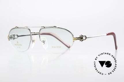 Machiavelli 24-60 80er Brille Palladium Gold, ein wirklich exzentrisches und opulentes Brillengestell, Passend für Herren