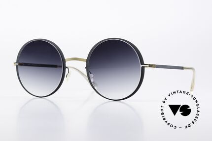 Mykita Joona Gold / Indigo Grey Gradient Details