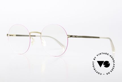 Mykita Kayo Rahmen Gold / Neon Pink, Color 347: Gold/Neon Pink; eher eine Damen-Brille, Passend für Damen