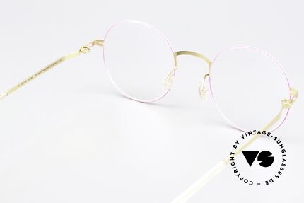 Mykita Kayo Rahmen Gold / Neon Pink, genial flexible Brillenfassung: eine Größe passt allen, Passend für Damen