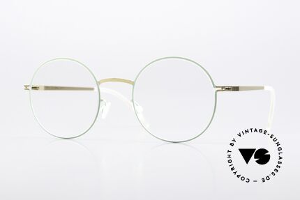 Mykita Pernilla Rahmen Gold / Aqua Green Details