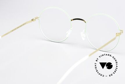 Mykita Pernilla Rahmen Gold / Aqua Green, genial flexible Brillenfassung: eine Größe passt allen, Passend für Damen